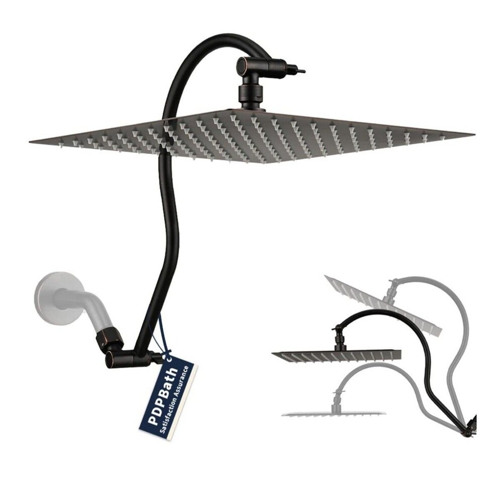 12" Large Rainfall Shower Head with Handheld Spray High Pressure Shower head